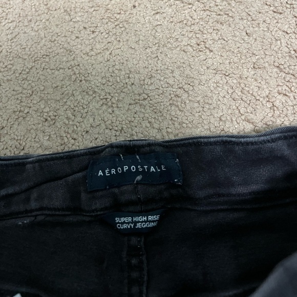 Black Washed Ripped High Rise Jeggings. Women’s 10R - Picture 2 of 4